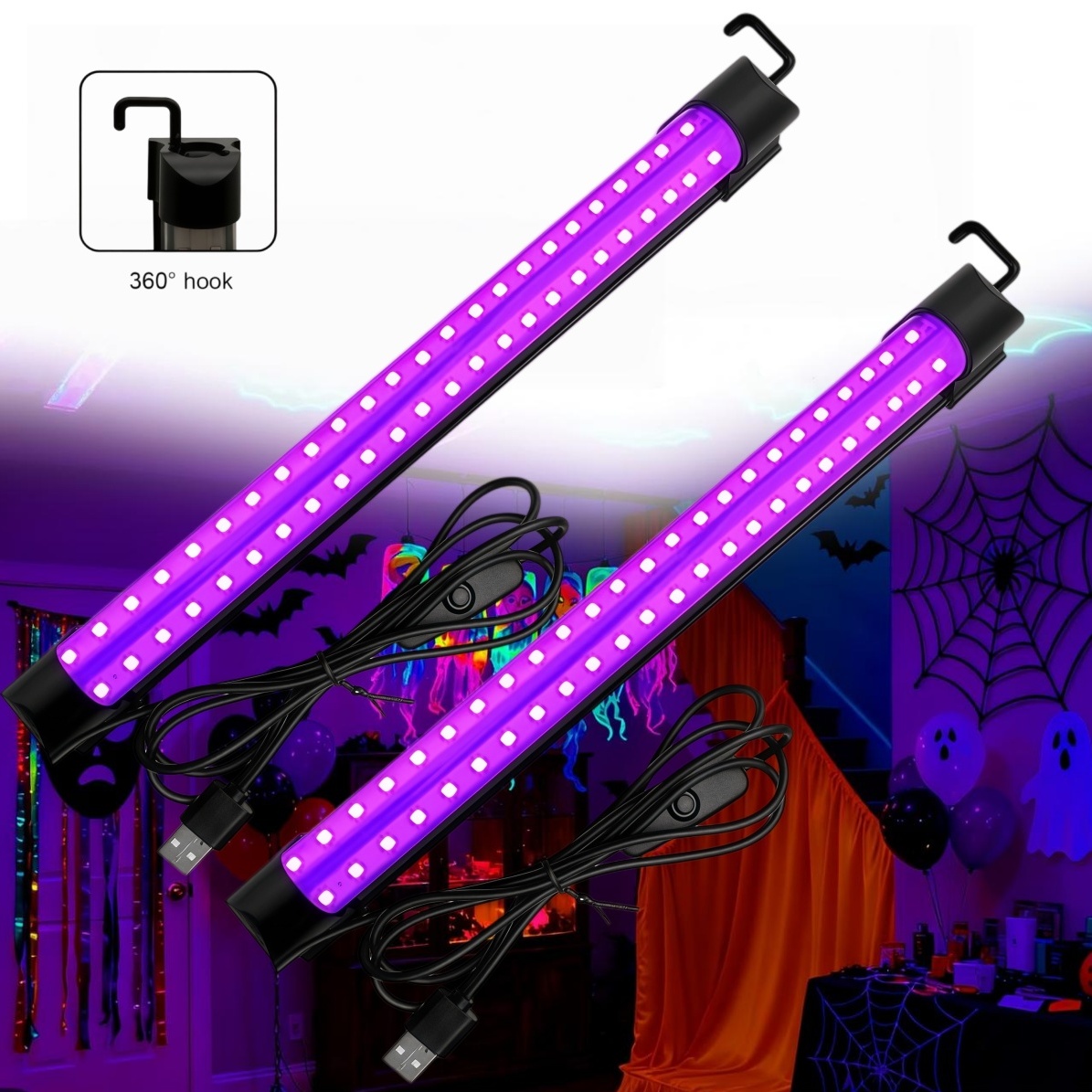 Usb Hub - Zwartlichtbuis 5W/10W USB-stekker UV LED Zwartlichtlamp