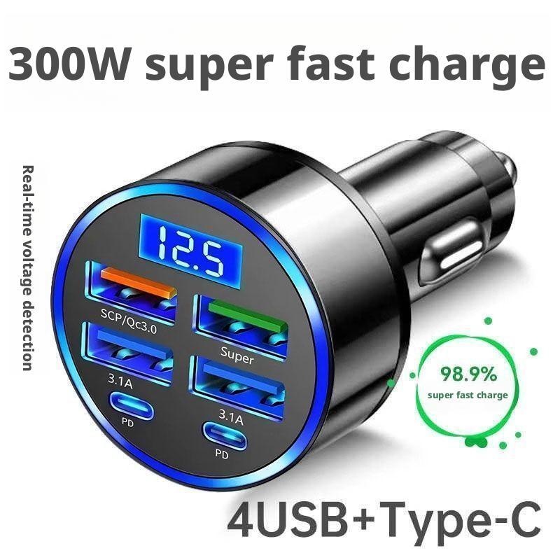 300W PD autolader 6 poorten sn - Usb C Hub recensie en prijs
