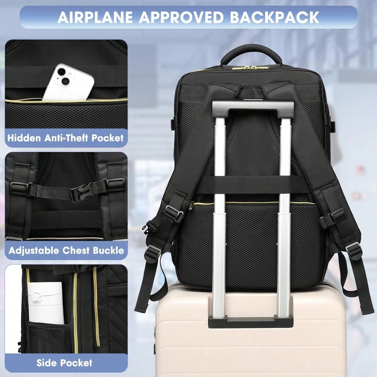 Grote handbagage reisrugzak -  - Laptop Bag recensie en prijs