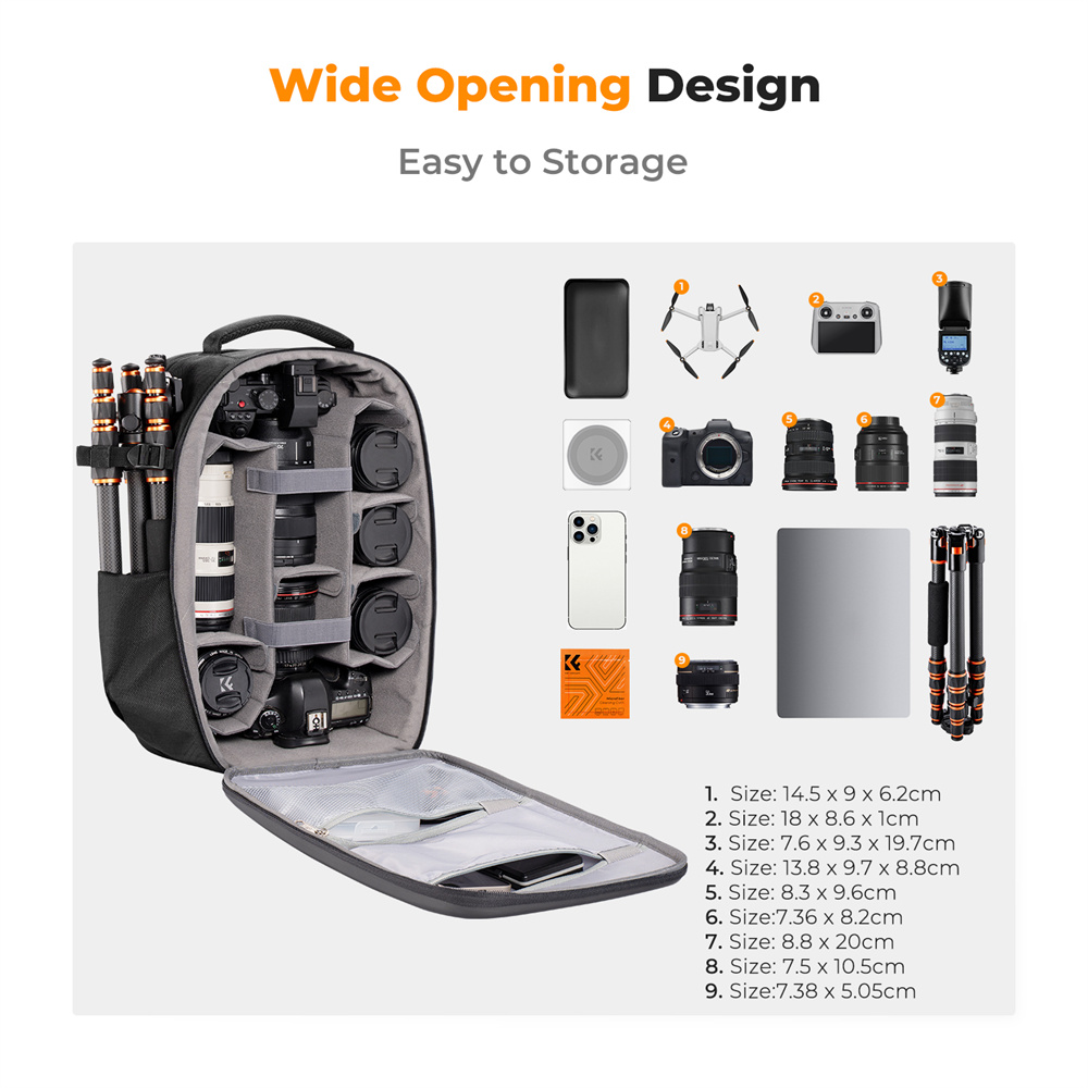 K&F CONCEPT Camera tas met gro - Laptop Original Accessories recensie en prijs