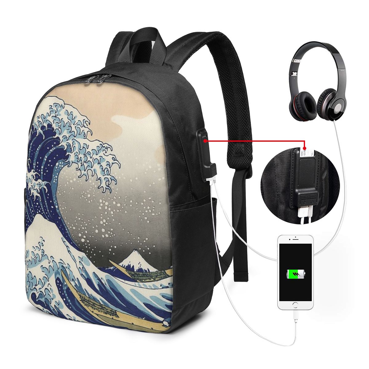 'The Great Wave Off Kanagawa'  - Laptop Bag recensie en prijs
